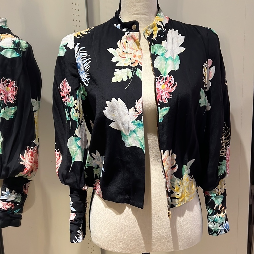 Zara floral jacket